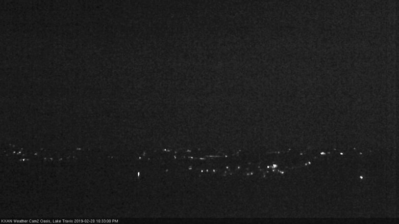 Lake Travis webcam, February 20, 2019 9:35 PM CT