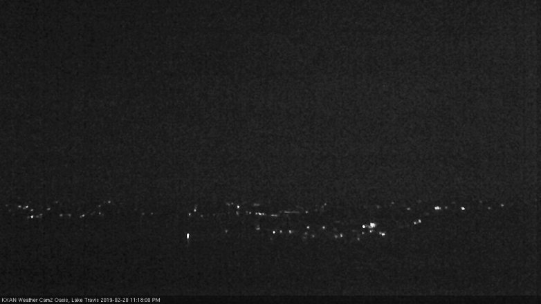 Lake Travis webcam, February 20, 2019 10:20 PM CT
