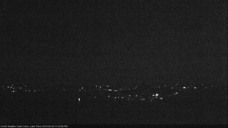 Lake Travis webcam, February 20, 2019 10:25 PM CT