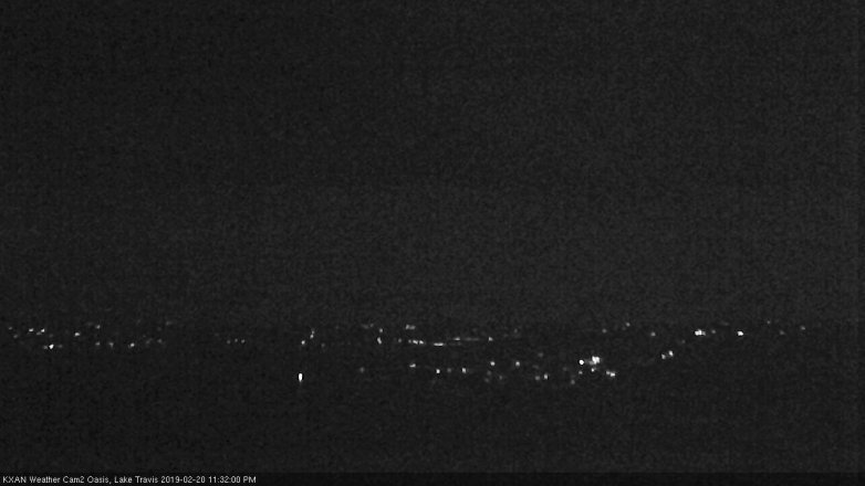 Lake Travis webcam, February 20, 2019 10:35 PM CT