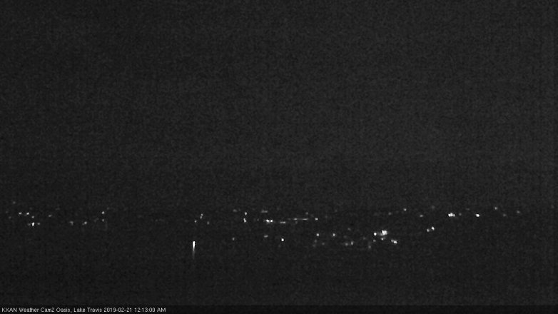 Lake Travis webcam, February 20, 2019 11:15 PM CT