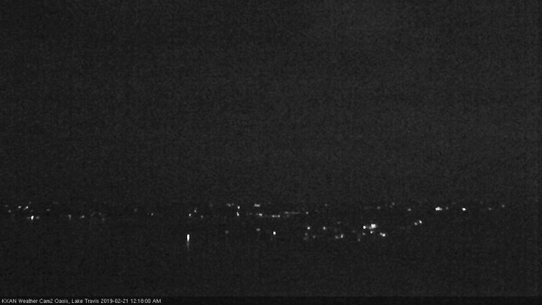 Lake Travis webcam, February 20, 2019 11:20 PM CT
