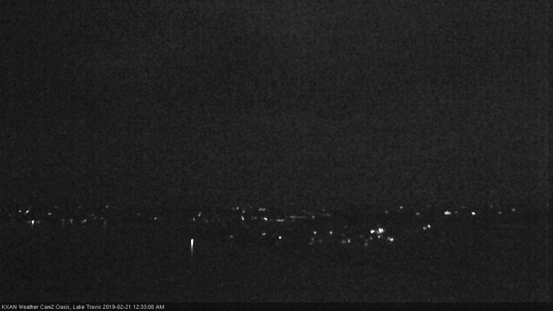 Lake Travis webcam, February 20, 2019 11:35 PM CT