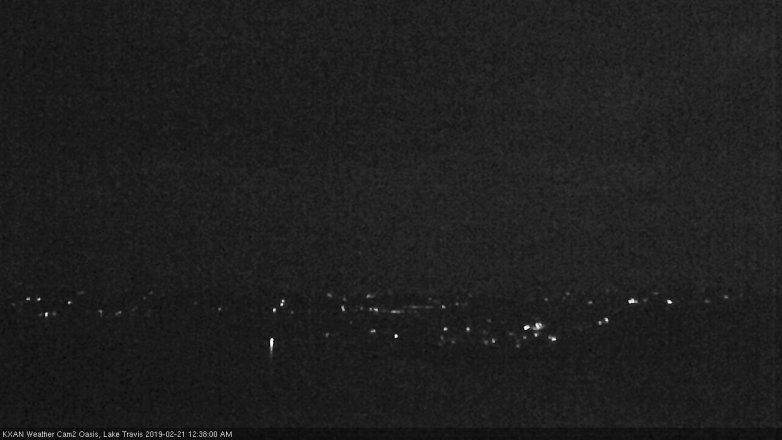 Lake Travis webcam, February 20, 2019 11:40 PM CT