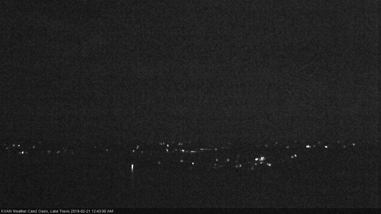 Lake Travis webcam, February 20, 2019 11:45 PM CT