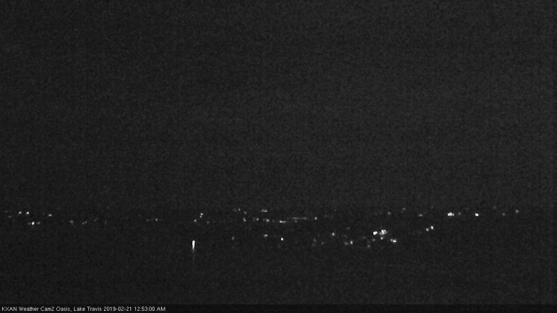 Lake Travis webcam, February 20, 2019 11:55 PM CT
