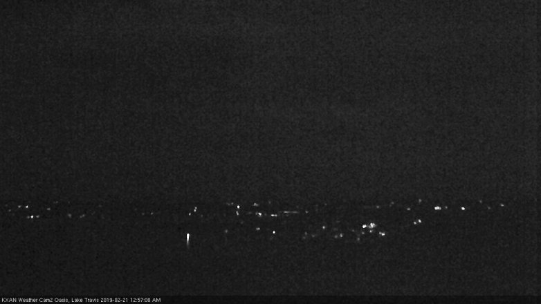 Lake Travis webcam, February 20, 2019 12:00 AM CT