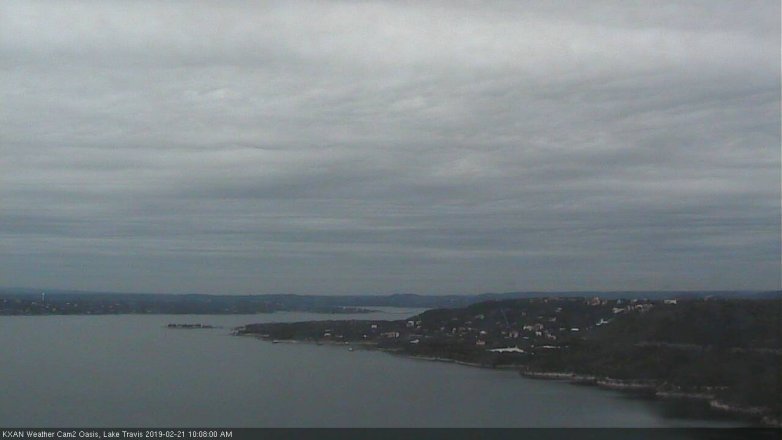 Lake Travis webcam, February 21, 2019 9:10 AM CT