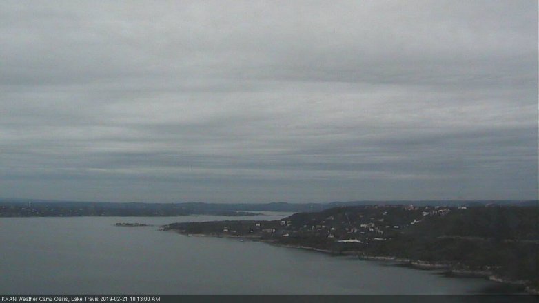 Lake Travis webcam, February 21, 2019 9:15 AM CT