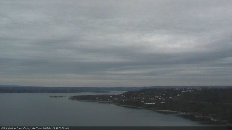 Lake Travis webcam, February 21, 2019 9:35 AM CT