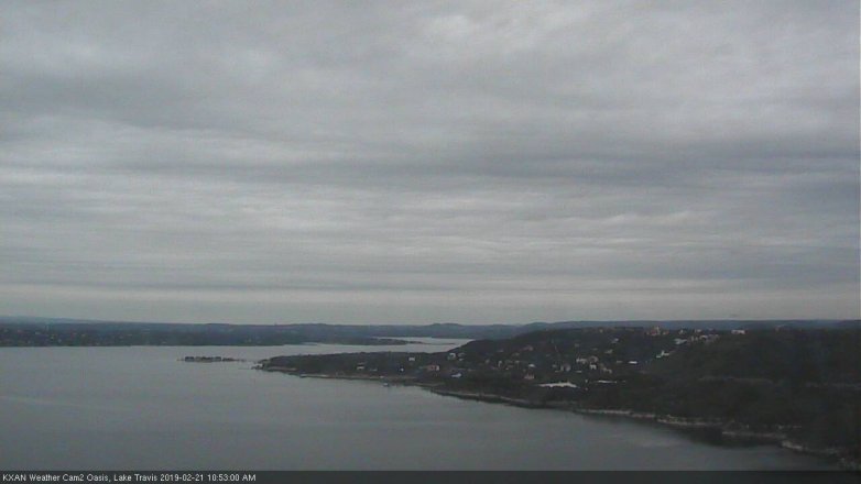 Lake Travis webcam, February 21, 2019 9:55 AM CT