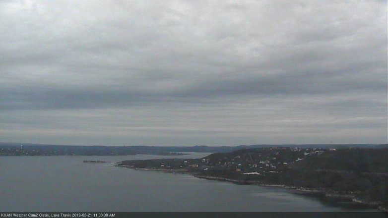 Lake Travis webcam, February 21, 2019 10:05 AM CT