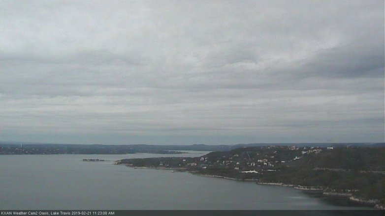 Lake Travis webcam, February 21, 2019 10:25 AM CT