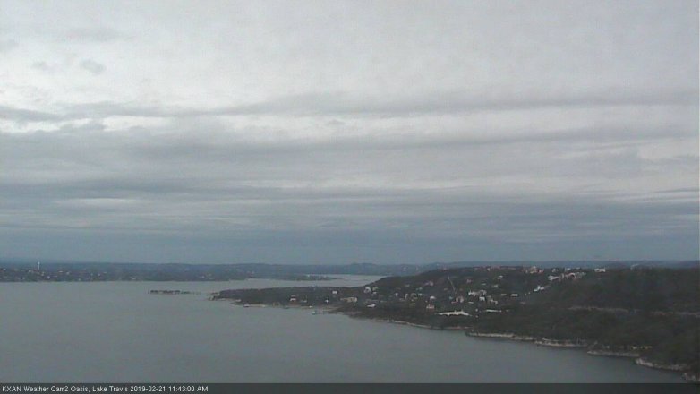 Lake Travis webcam, February 21, 2019 10:45 AM CT