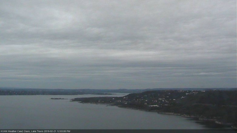 Lake Travis webcam, February 21, 2019 11:05 AM CT
