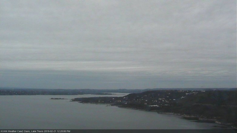 Lake Travis webcam, February 21, 2019 11:30 AM CT