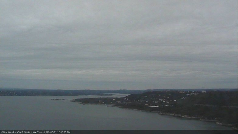 Lake Travis webcam, February 21, 2019 11:40 AM CT