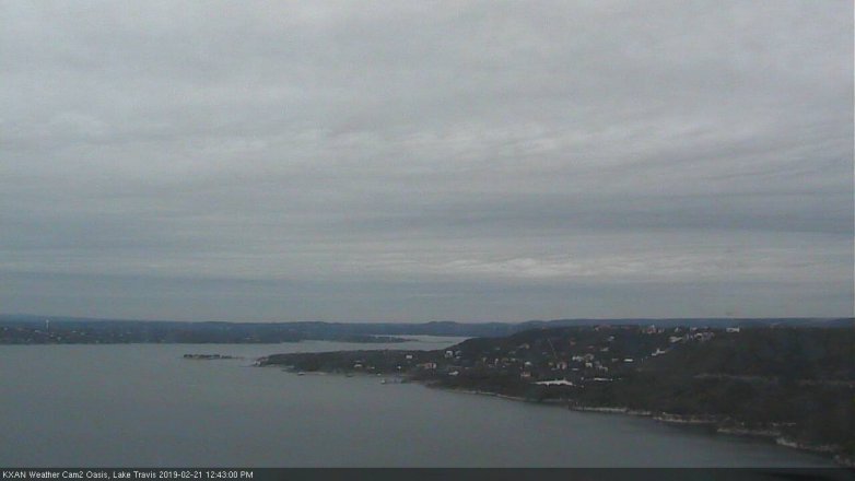 Lake Travis webcam, February 21, 2019 11:45 AM CT