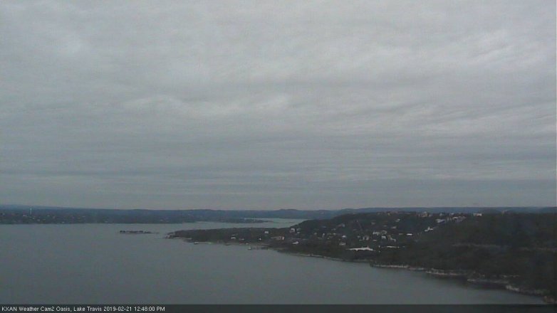 Lake Travis webcam, February 21, 2019 11:50 AM CT