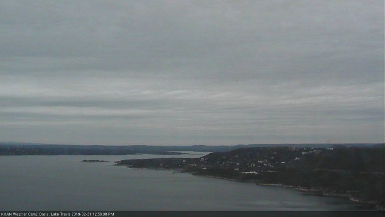 Lake Travis webcam, February 21, 2019 12:00 PM CT