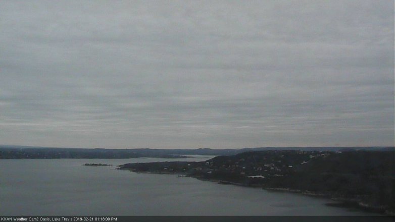 Lake Travis webcam, February 21, 2019 12:20 PM CT