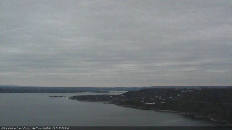 Lake Travis webcam, February 21, 2019 12:25 PM CT