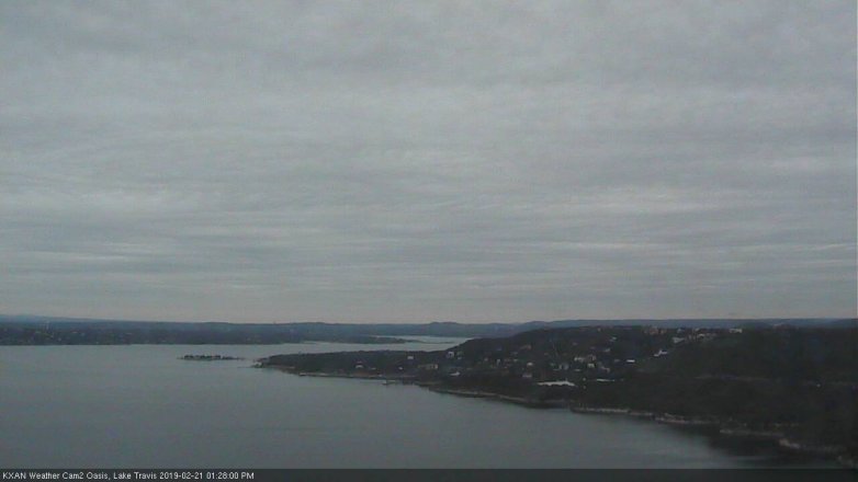Lake Travis webcam, February 21, 2019 12:30 PM CT