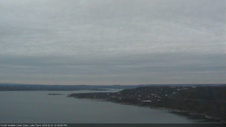Lake Travis webcam, February 21, 2019 12:50 PM CT