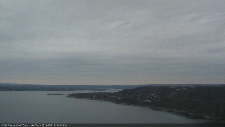 Lake Travis webcam, February 21, 2019 1:05 PM CT