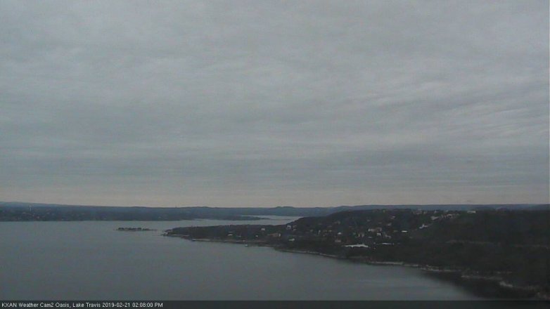 Lake Travis webcam, February 21, 2019 1:10 PM CT