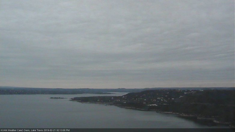 Lake Travis webcam, February 21, 2019 1:15 PM CT