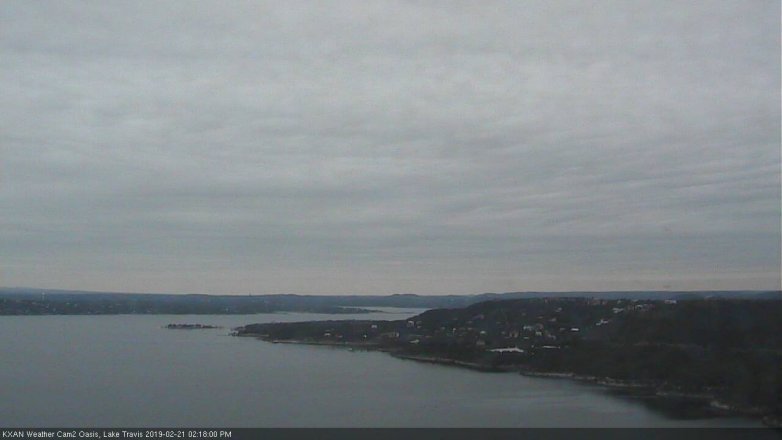 Lake Travis webcam, February 21, 2019 1:20 PM CT