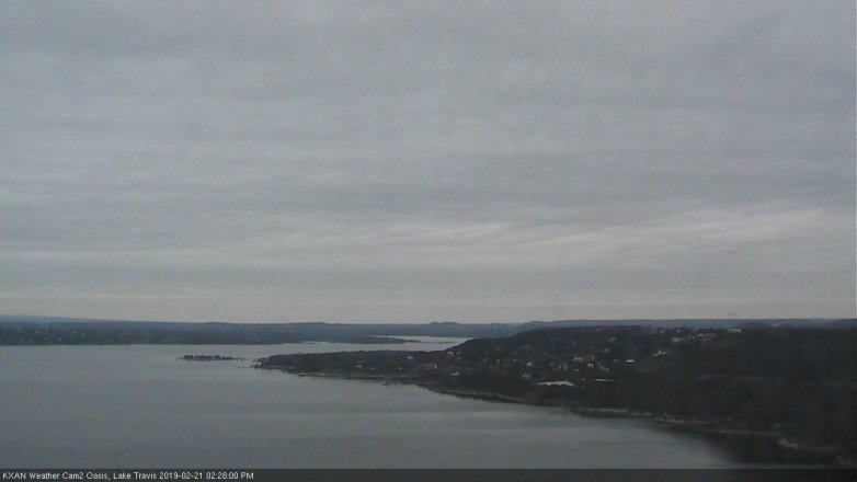Lake Travis webcam, February 21, 2019 1:30 PM CT