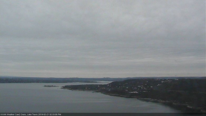 Lake Travis webcam, February 21, 2019 1:35 PM CT