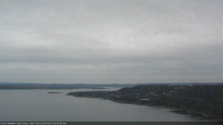 Lake Travis webcam, February 21, 2019 1:50 PM CT