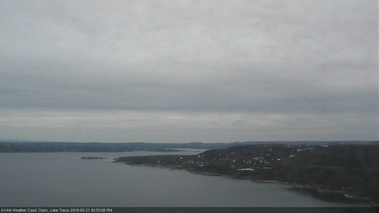 Lake Travis webcam, February 21, 2019 1:55 PM CT