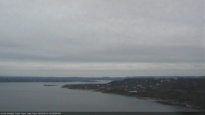 Lake Travis webcam, February 21, 2019 2:00 PM CT
