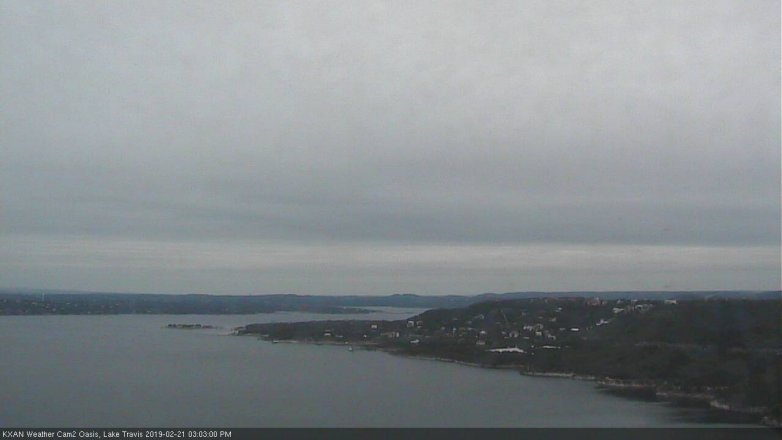 Lake Travis webcam, February 21, 2019 2:05 PM CT