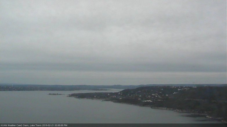 Lake Travis webcam, February 21, 2019 2:10 PM CT