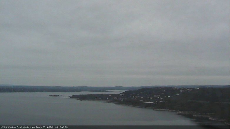 Lake Travis webcam, February 21, 2019 2:20 PM CT