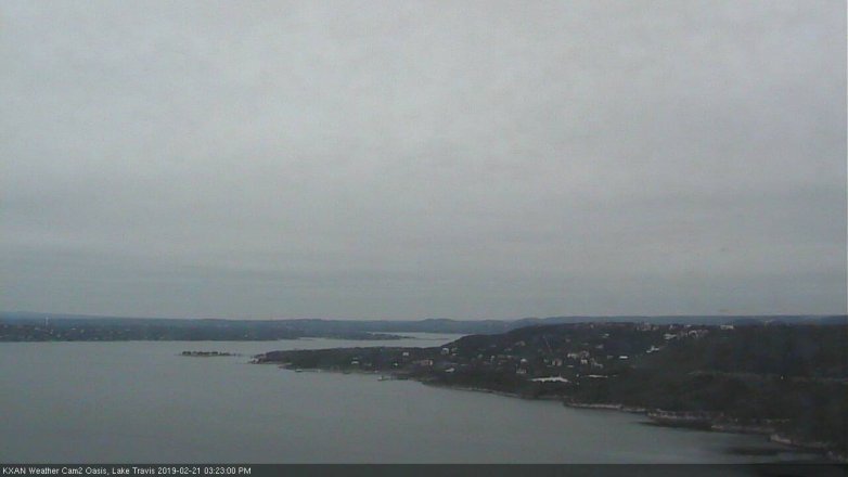 Lake Travis webcam, February 21, 2019 2:25 PM CT
