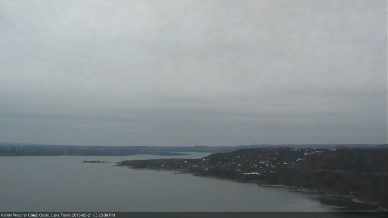 Lake Travis webcam, February 21, 2019 2:30 PM CT