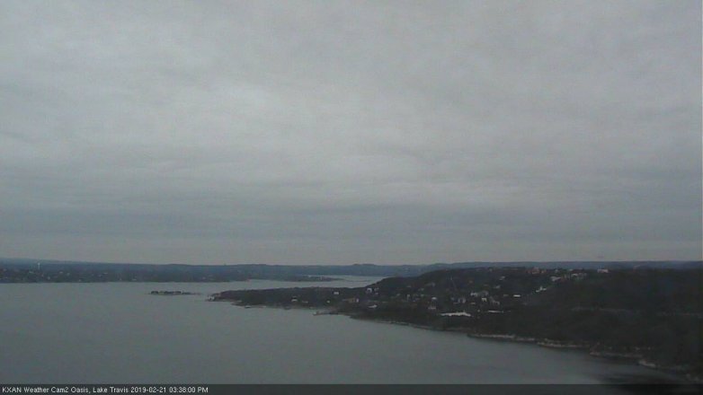 Lake Travis webcam, February 21, 2019 2:40 PM CT