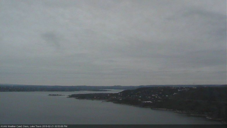 Lake Travis webcam, February 21, 2019 2:55 PM CT