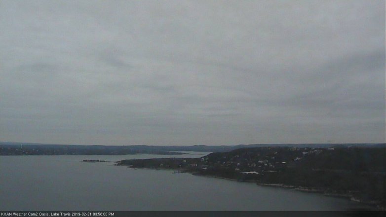 Lake Travis webcam, February 21, 2019 3:00 PM CT