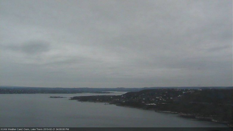 Lake Travis webcam, February 21, 2019 3:10 PM CT