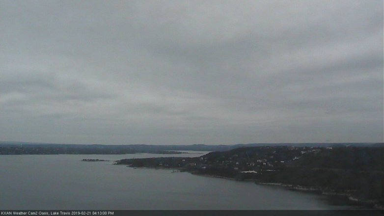 Lake Travis webcam, February 21, 2019 3:15 PM CT