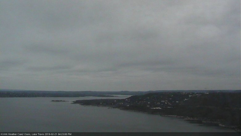 Lake Travis webcam, February 21, 2019 3:25 PM CT