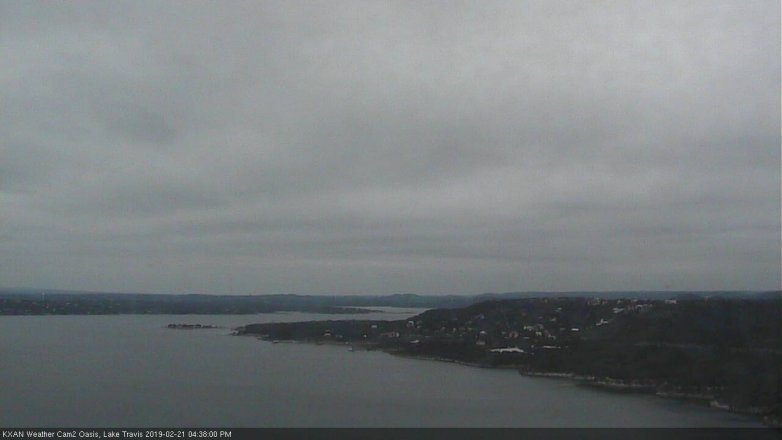 Lake Travis webcam, February 21, 2019 3:40 PM CT
