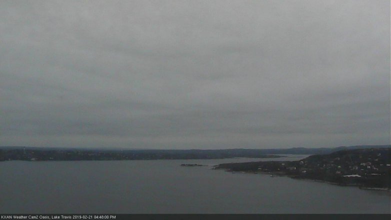 Lake Travis webcam, February 21, 2019 3:50 PM CT